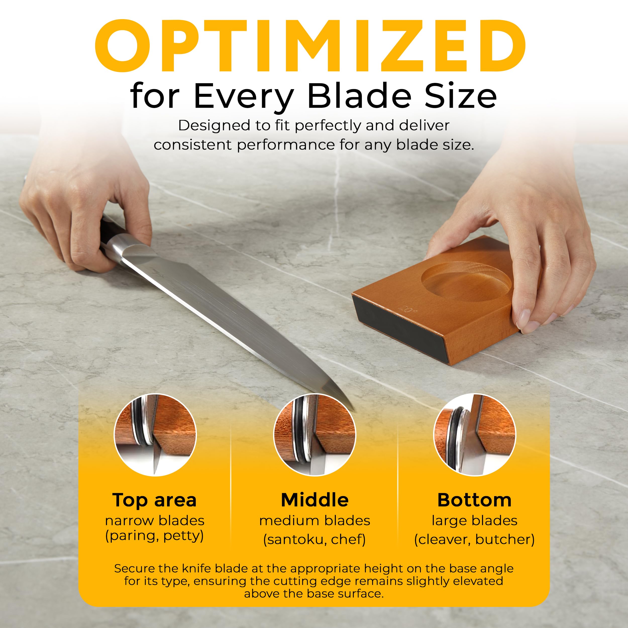 Cookerfy rolling knife sharpener SS304 steel construction highlights durable housing