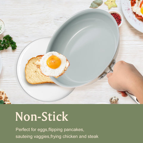 Cookersway 11-inch oven-safe tag suggests finishing dishes in the oven.