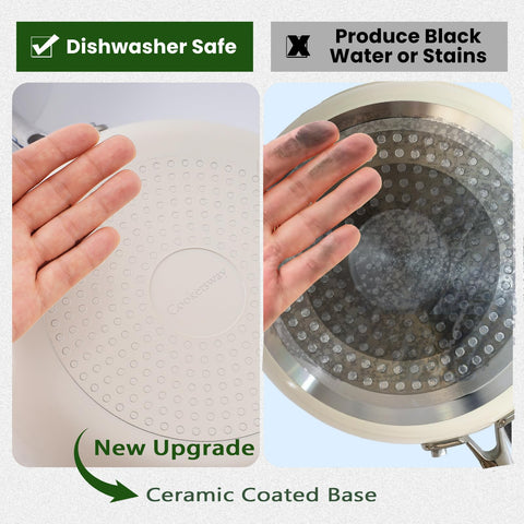 Cookersway 9-5-inch interior-coating enables easy release and quick cleanup.