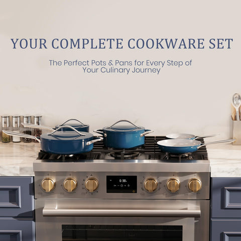 CookinCraze durable aluminum-core ensures even heating and warp resistance.