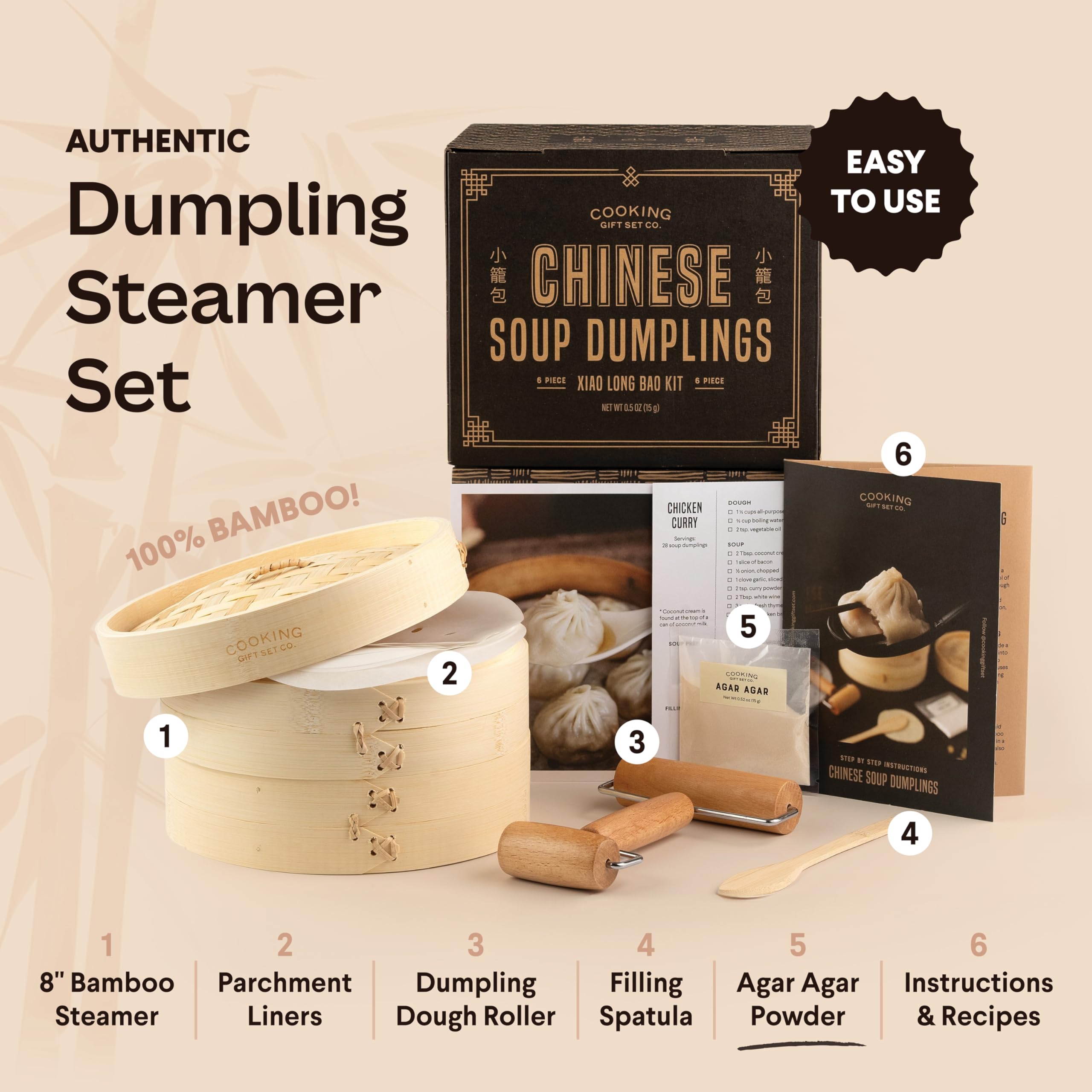Cooking Gift Set Co. agar agar powder for authentic dumpling fillings