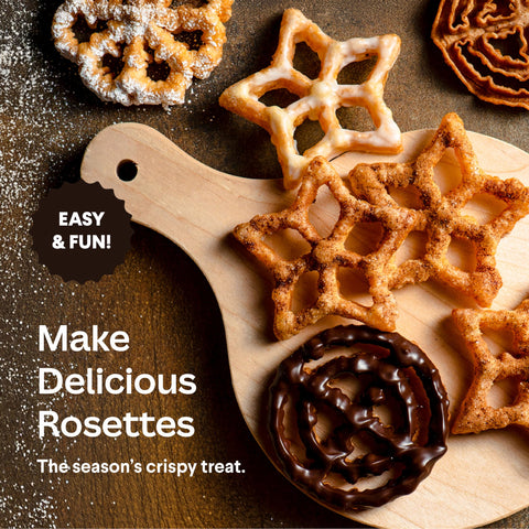 Cooking Gift Set bunuelos mold for crisp, delicate fried confections.
