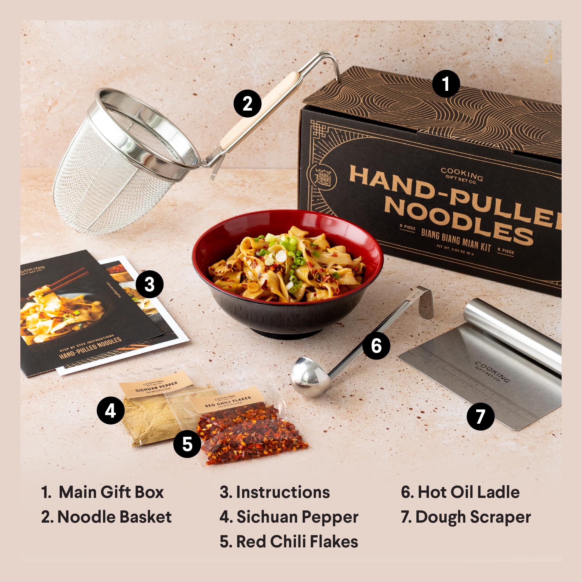 Cooking Gift Set hot oil ladle ideal for safe broth and frying.
