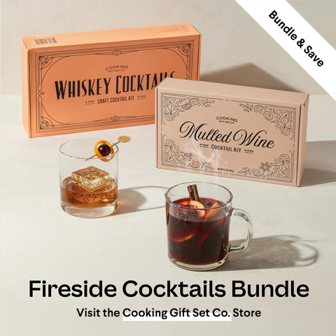 Cooking Gift Set mulled wine kit apple cider idea suggests versatile winter beverages.