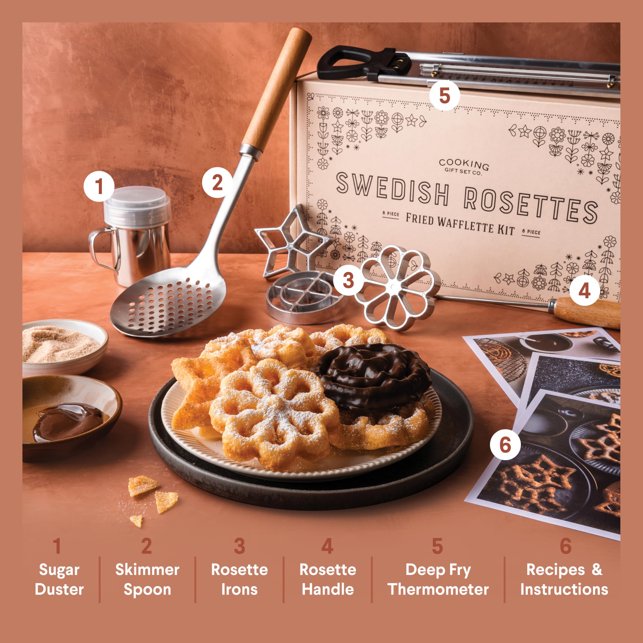 Cooking Gift Set rosette iron designs 1600s reliving history with authentic rosettes.