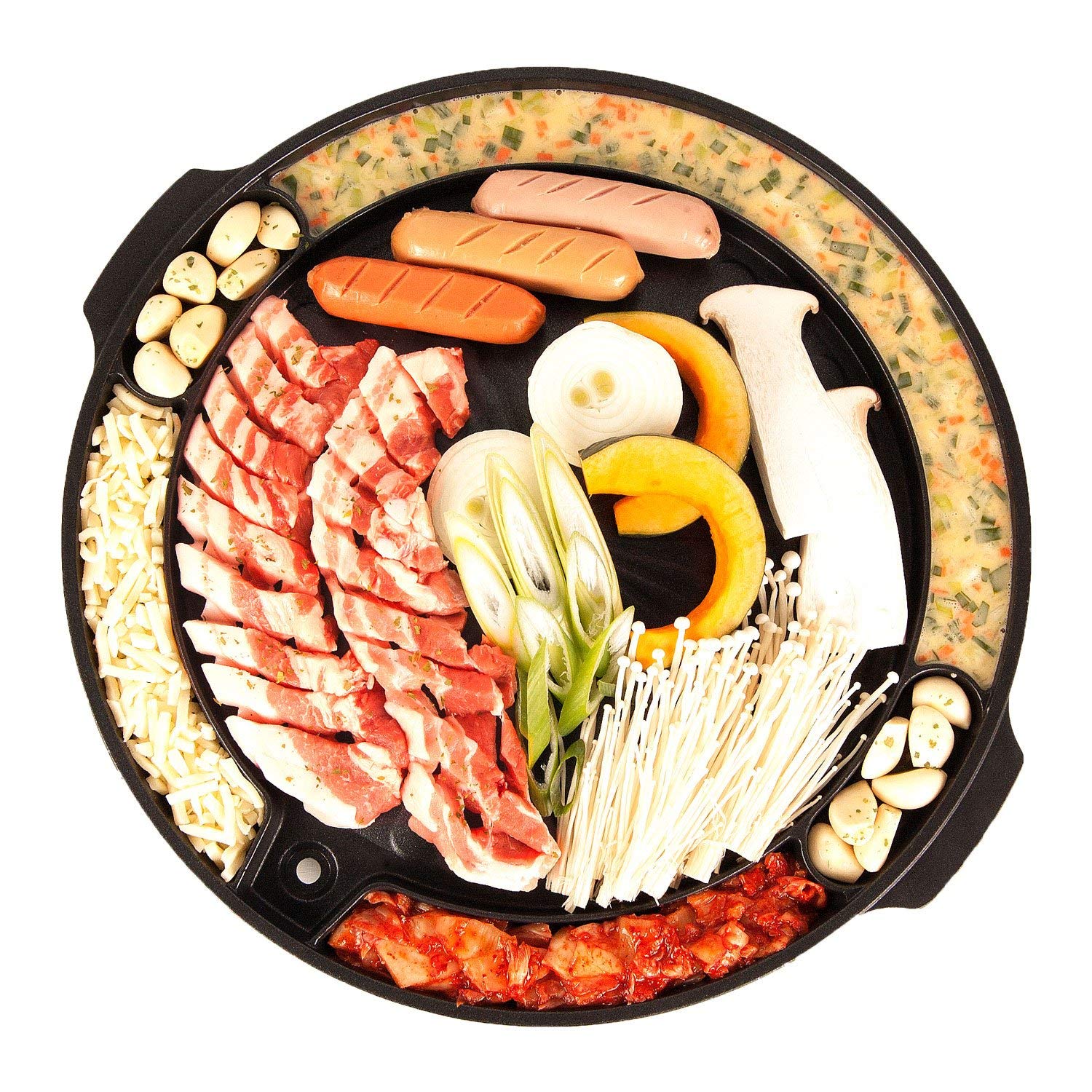COOKKING Master Grill Pan nonstick surface close-up for easy food release