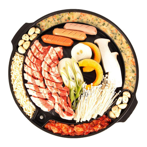 COOKKING Master Grill Pan nonstick surface close-up for easy food release
