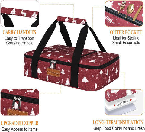 Cooklux leak-proof lining protects belongings and prevents spills during transport.