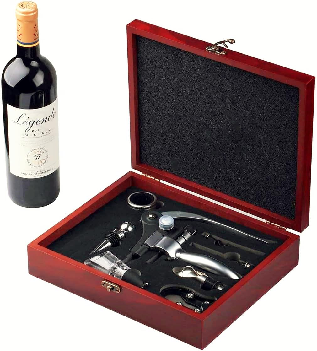Cooko wine opener set corkscrew for smooth, quick cork removal from any bottle