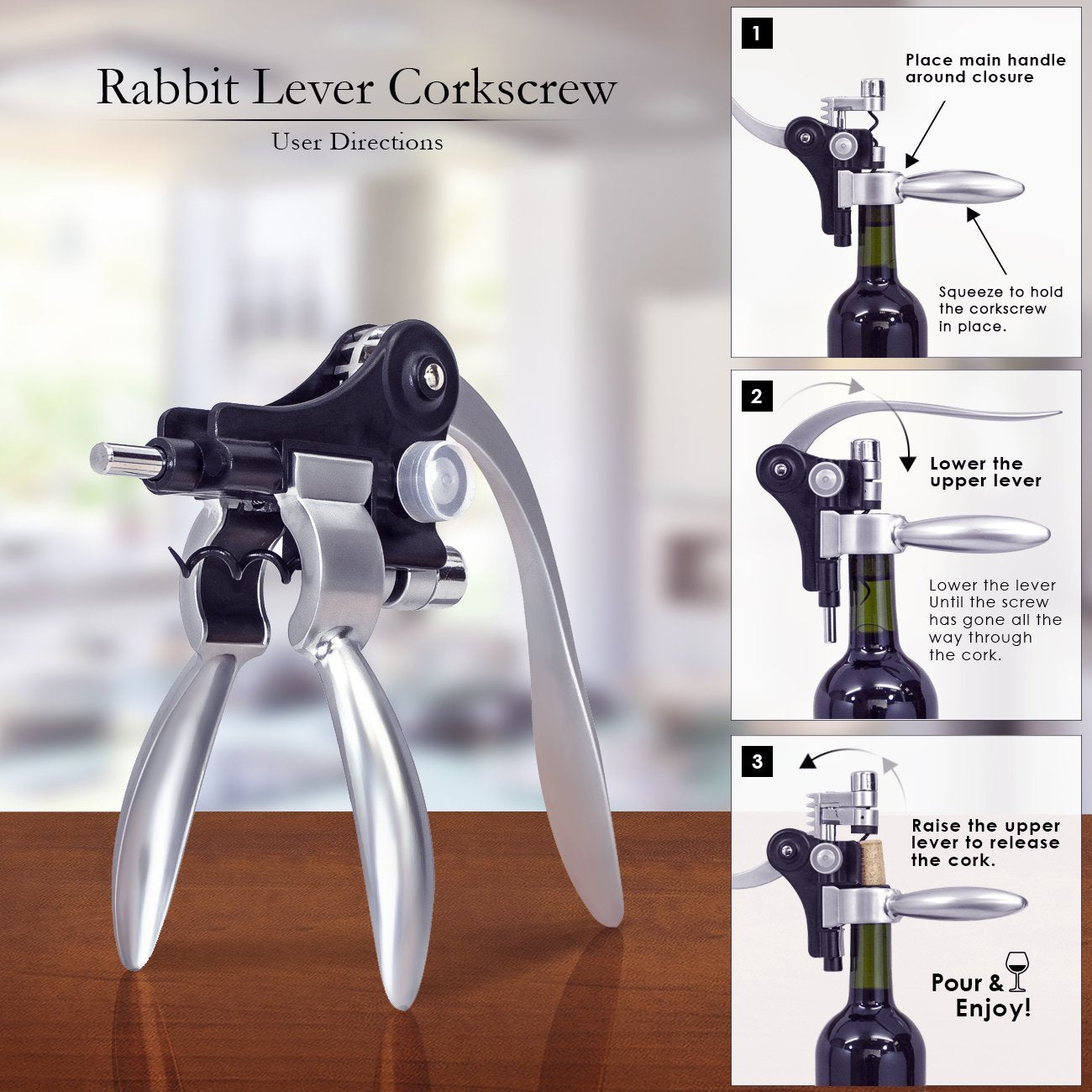 Cooko wine opener set foil cutter for neat foil removal on all bottles