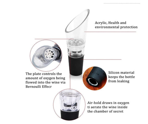 Cooko wine opener set stopper to preserve wine between sips
