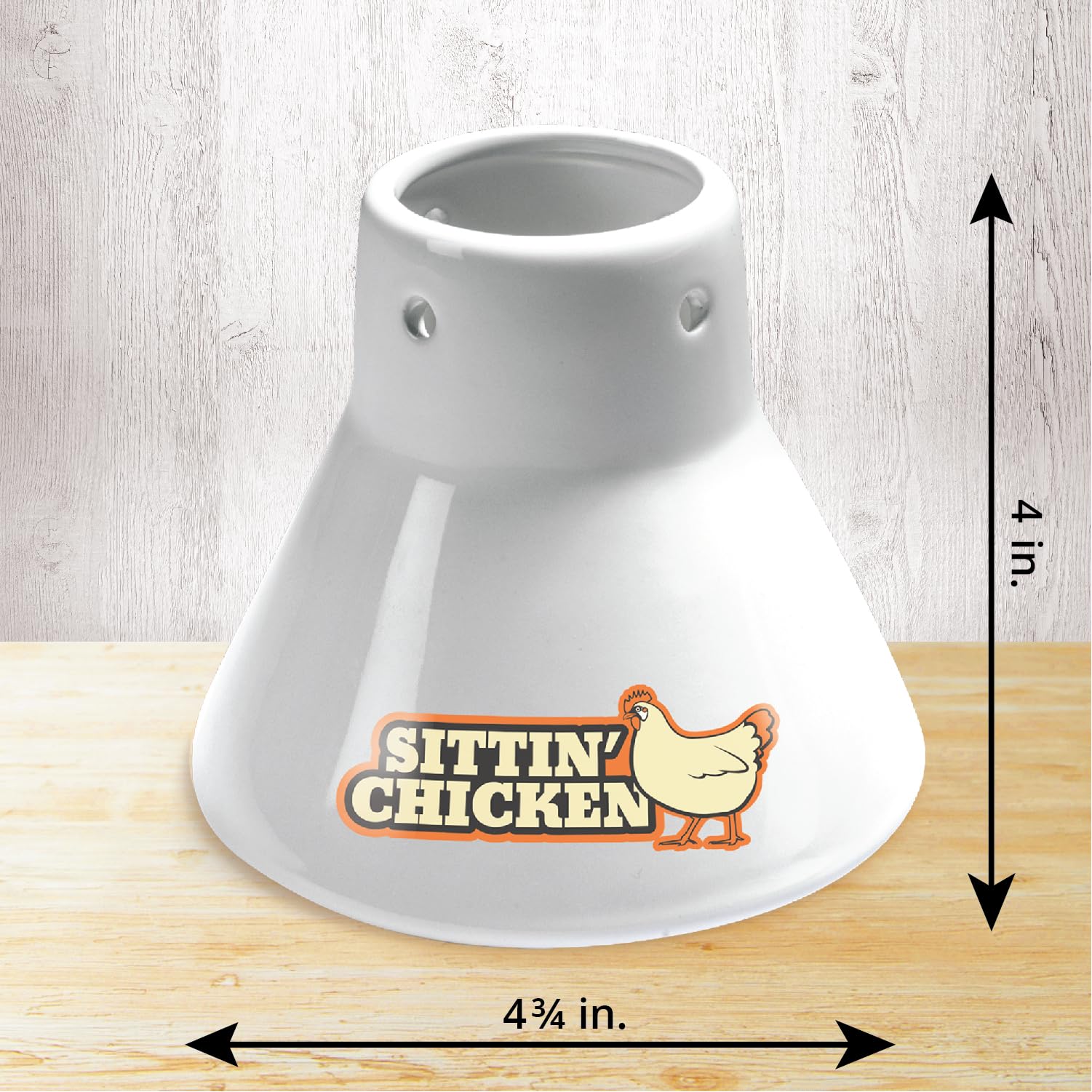 COOK'S CHOICE Sittin' Chicken easy-clean design enables dishwasher-safe cleanup.