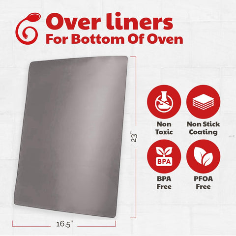 Cooks Innovations BPA-PFOA-free oven-mat close-up on safe materials.
