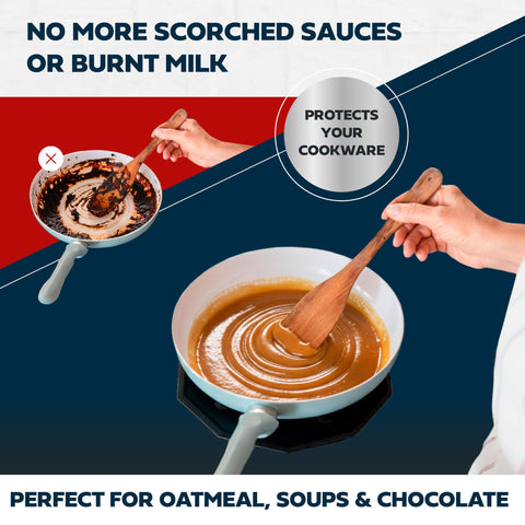 Cooks Innovations SimmerMat induction-compatible diffuser preserves flavors.