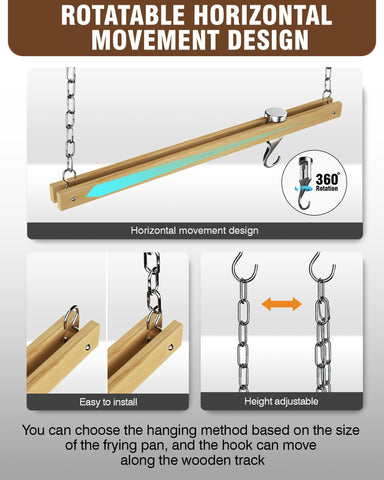 Cooks Standard ceiling or wall mount saves counter space.