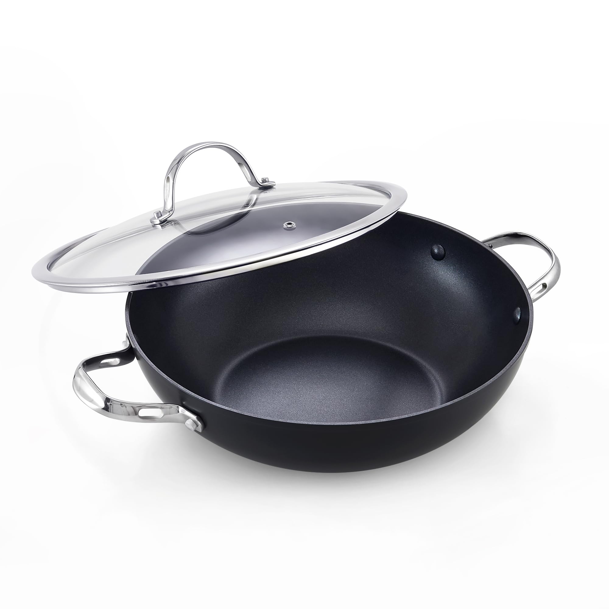 Cooks Standard Everyday Pan with glass lid for clear view and heat retention