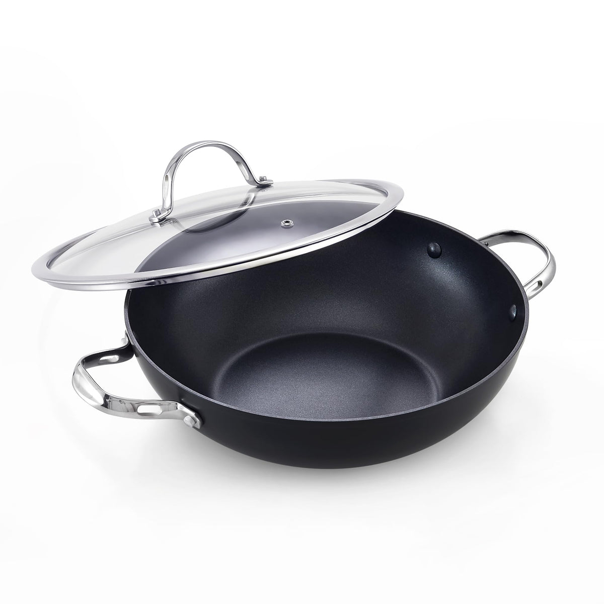 Cooks Standard Everyday Pan with glass lid for clear view and heat retention