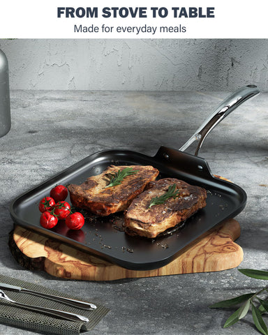 Cooks Standard solid aluminum bottom non-induction design detail