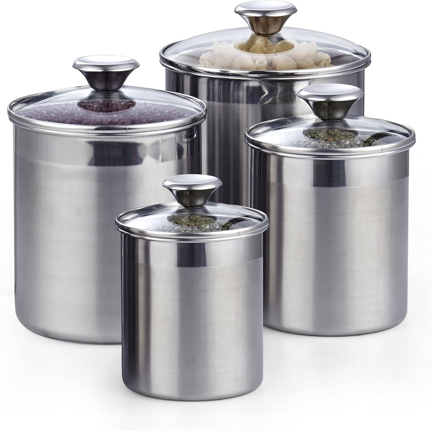 Cooks Standard 0.95 qt canister close-up with airtight seal for pantry staples.