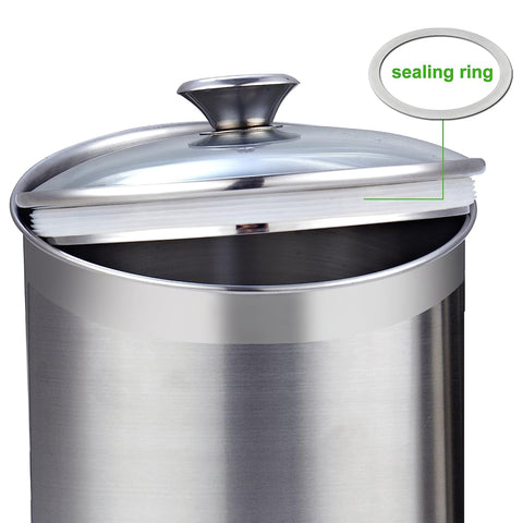 Cooks Standard canister on the kitchen counter ready for dry goods.