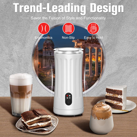 CookSwift Milk Frother Roman design with elegant ridges and grip