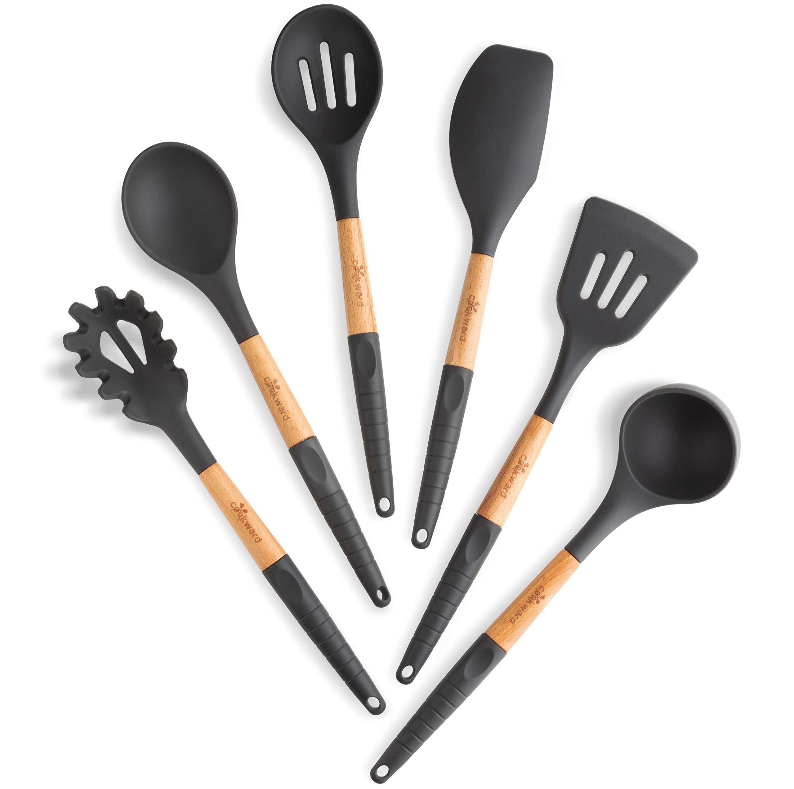Non-scratch design to protect nonstick pots during cooking.