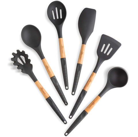 Non-scratch design to protect nonstick pots during cooking.
