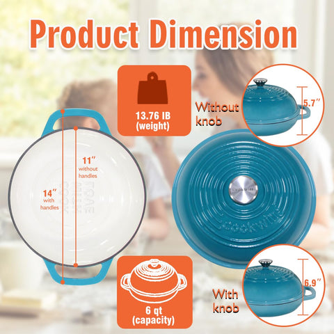 COOKWIN Dutch oven roasting chicken to illustrate versatility