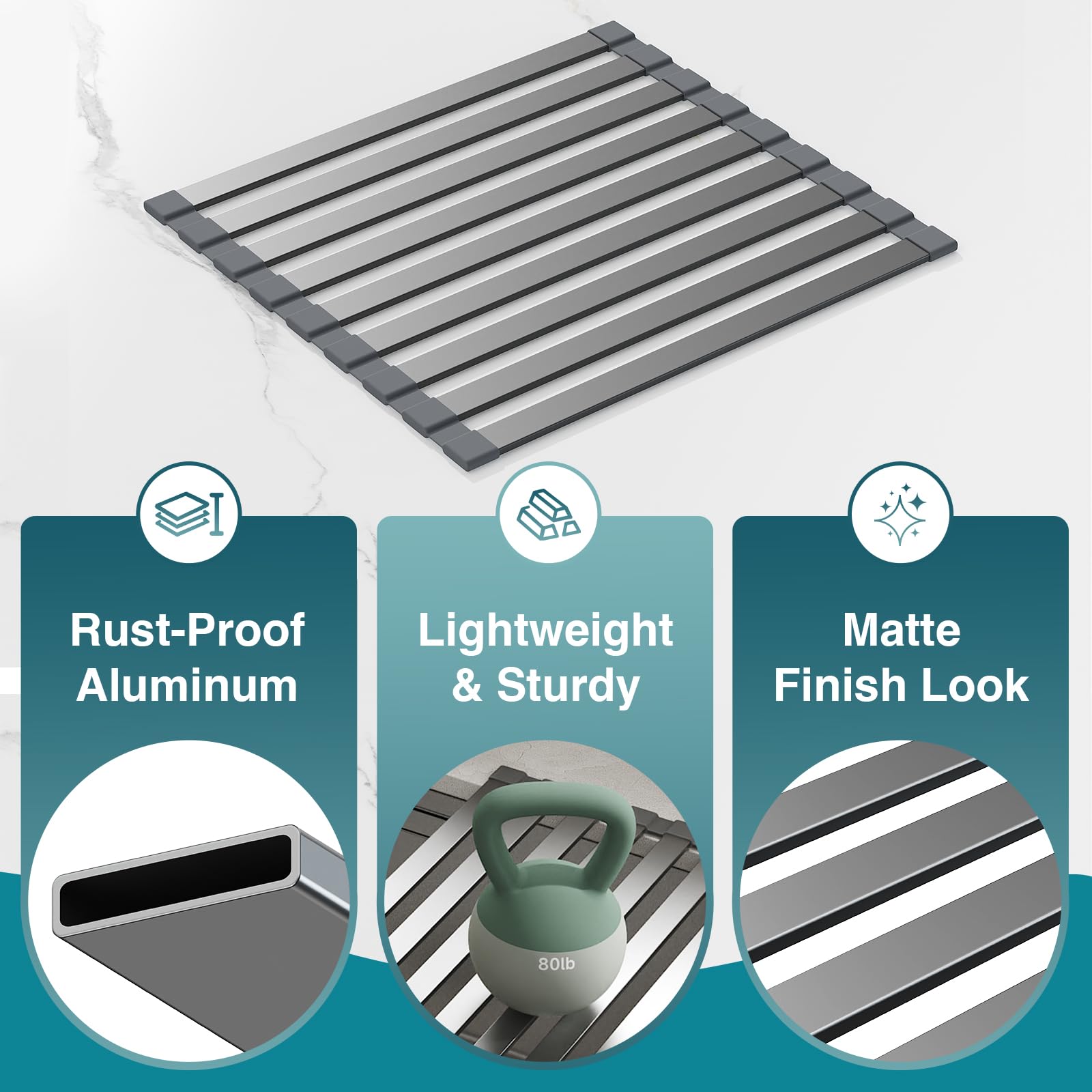 COOL-ANGLE versatile rack dries dishes or doubles as a heat-resistant mat.