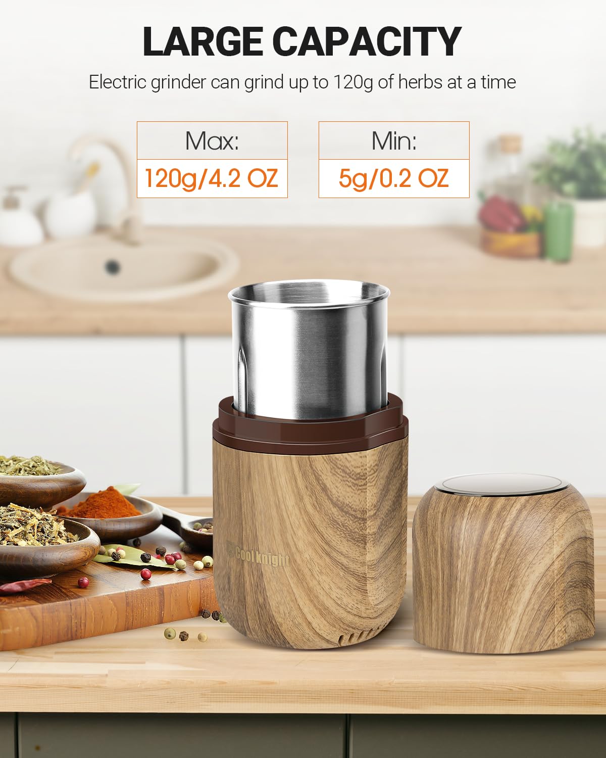 COOL KNIGHT automatic safety stop activates when lid is opened