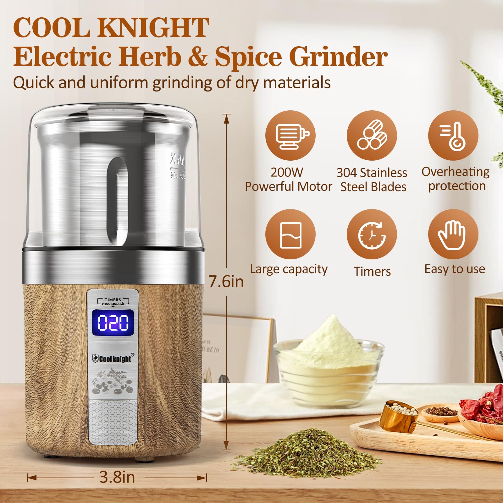 Cool Knight easy-clean design simplifies bowl removal and rinsing.