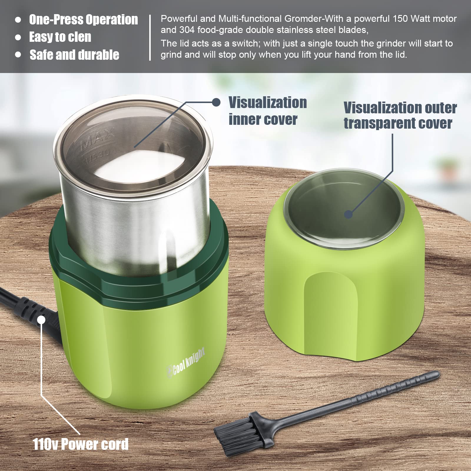 Cool Knight detachable power cord for tidy storage