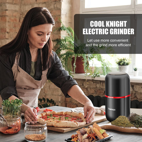 COOL KNIGHT large-capacity grinder handles 120 g quickly for batches.