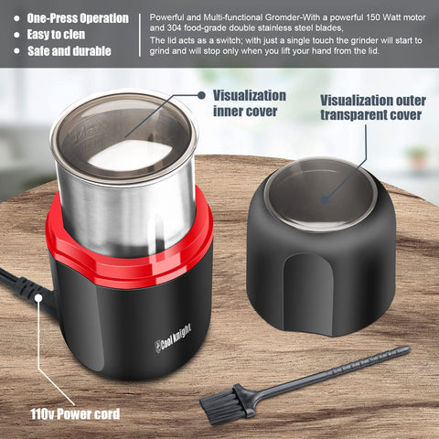 COOL KNIGHT one-button operation simplifies quick grinding.