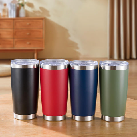 Cool Yoleb 20 oz tumbler everyday-travel depiction promotes versatile hydration.