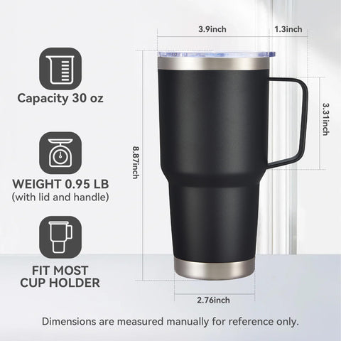 Cool Yoleb 30 oz tumbler with BPA-free lid for safe sipping.