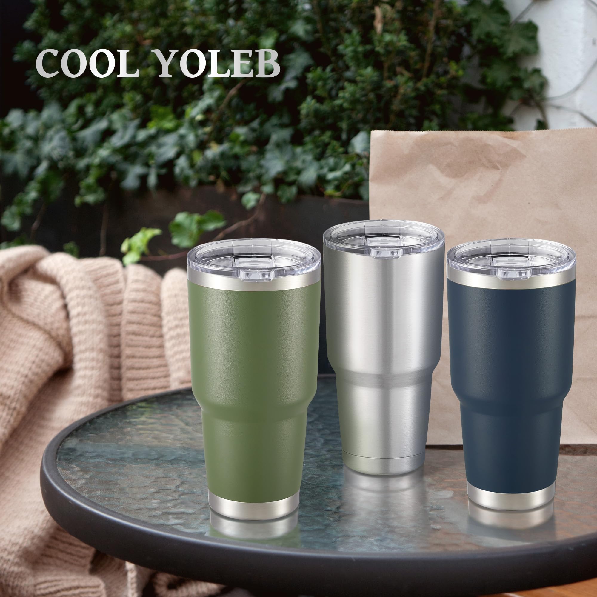 Cool Yoleb 30oz fits car cup holders for convenient travel