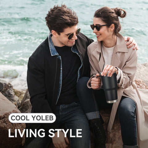 Cool Yoleb 30 oz tumbler is easy to clean and maintain.