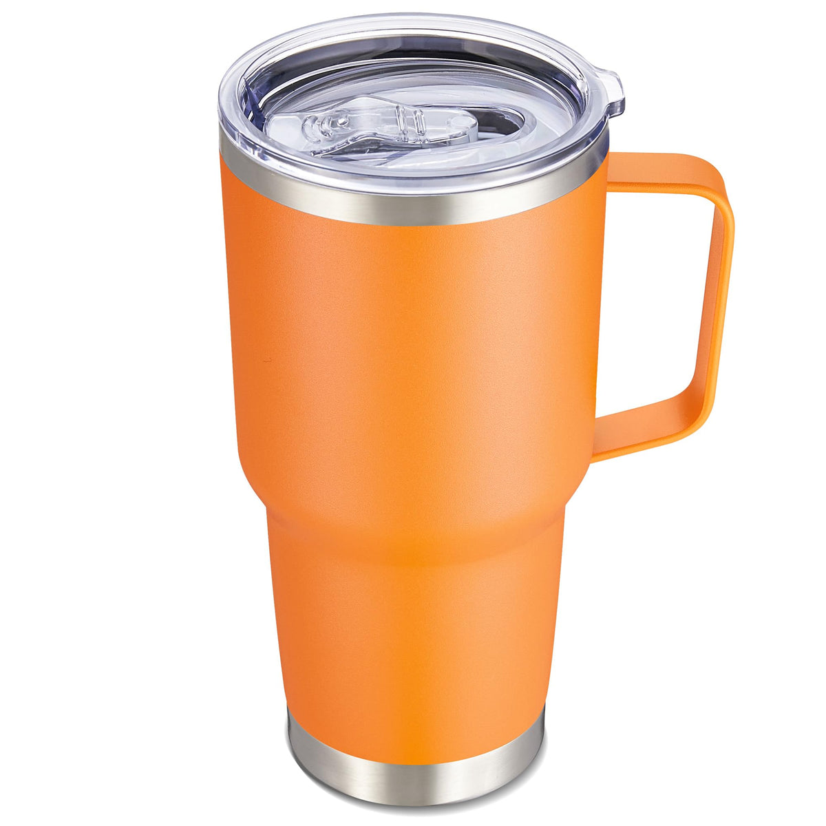 Cool Yoleb 30 oz tumbler with handle for easy grip on the go.