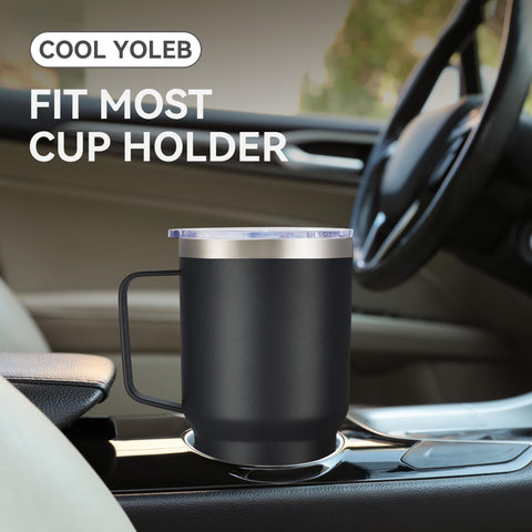 Cool Yoleb 30 oz tumbler with stainless steel body ensures rust-free durability.