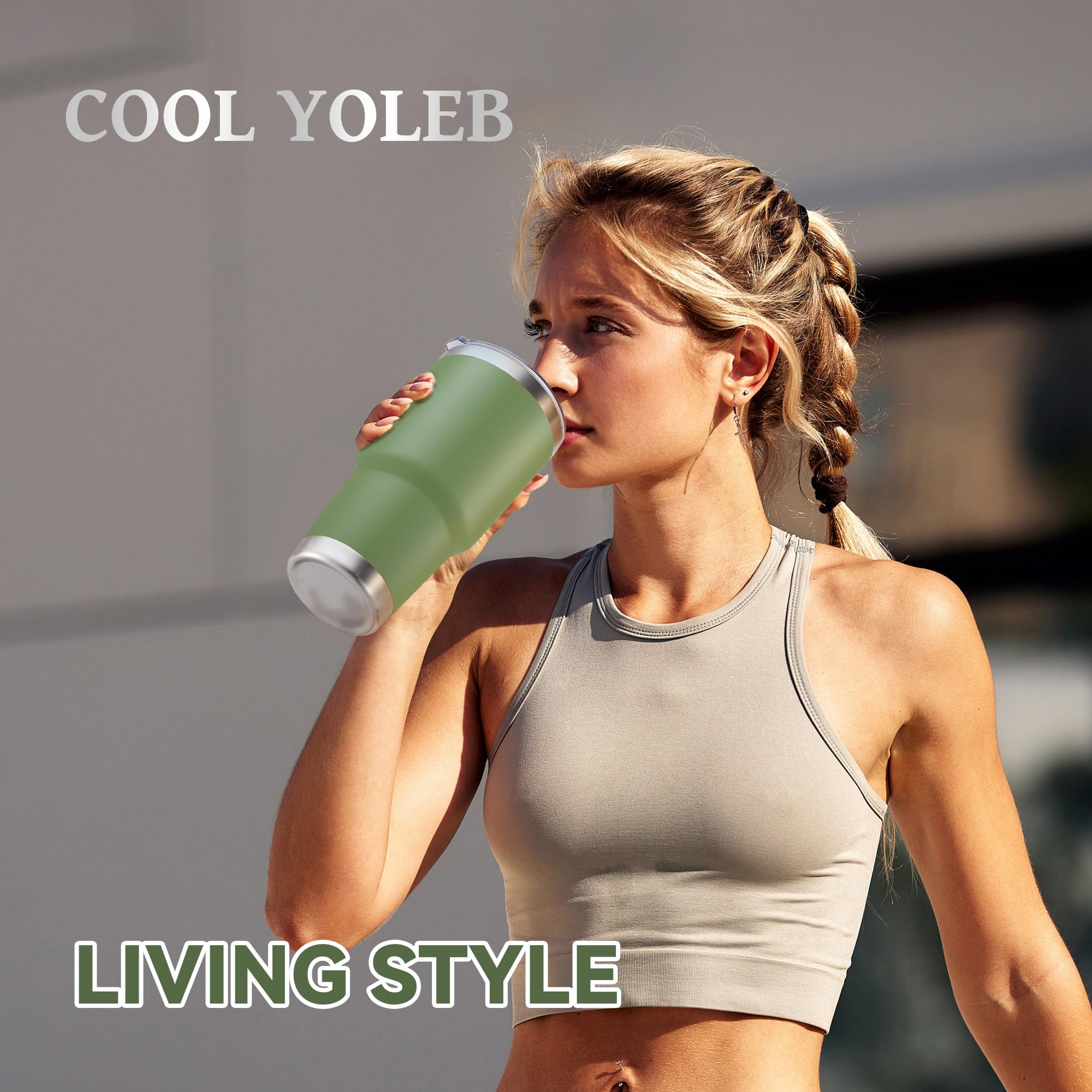 Cool Yoleb 30oz tumbler portable travel mug for outdoor use