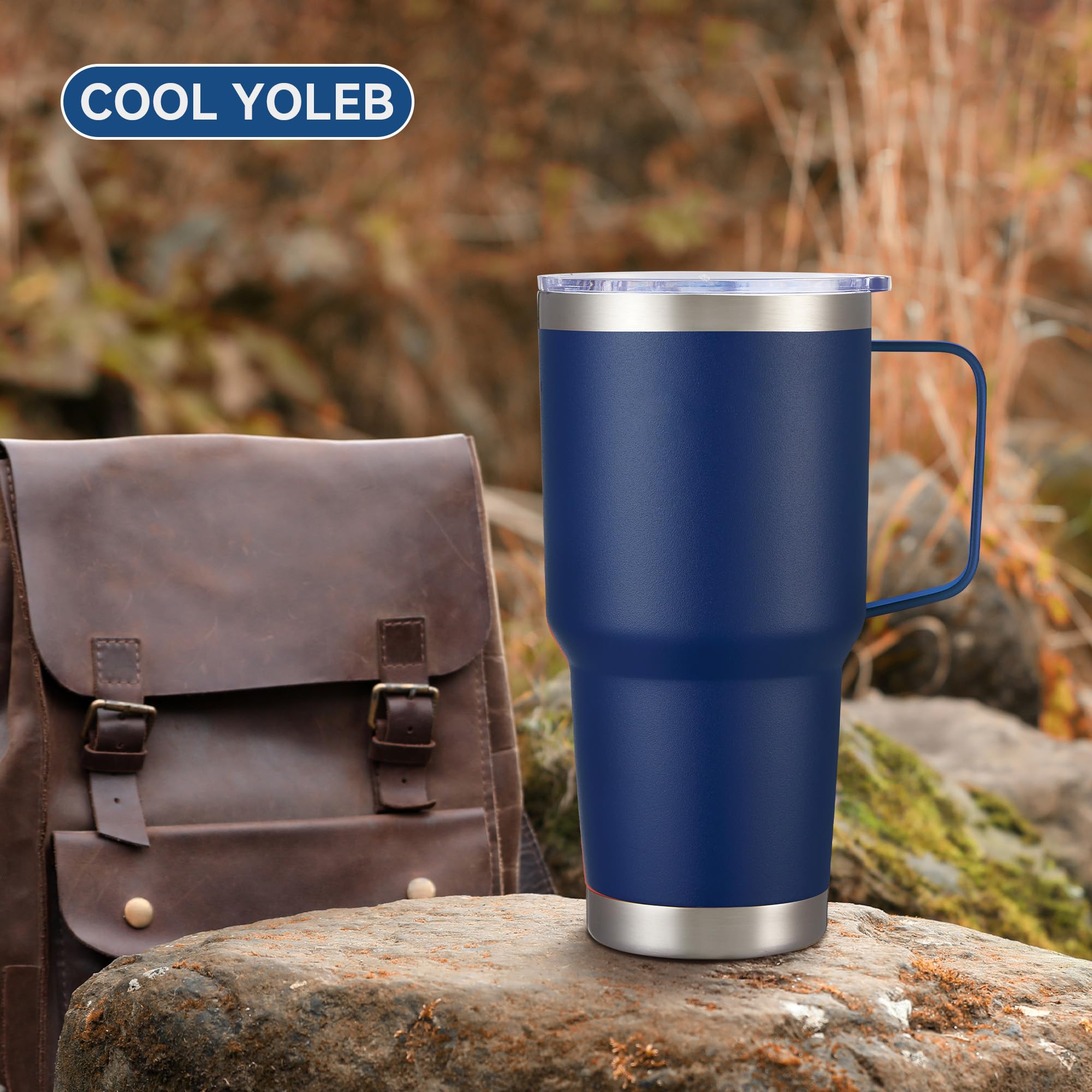 Cool Yoleb powder-coated exterior provides grip and color durability.