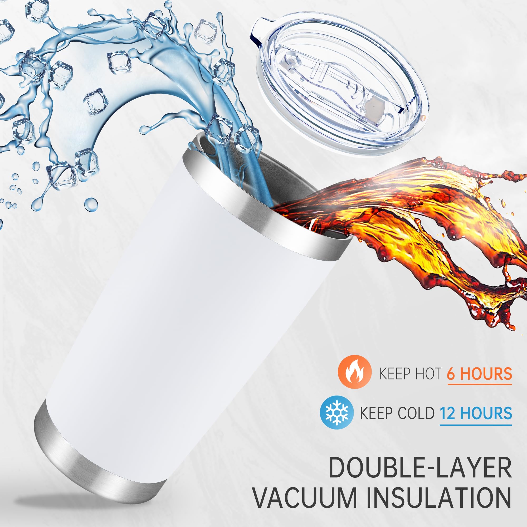 Cool Yoleb powder-coated finish tumbler, customization-ready for decals or engraving.