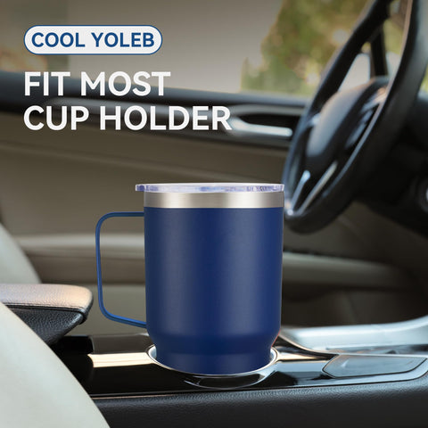 Cool Yoleb stainless steel 18/8 tumbler resists rust and wear.