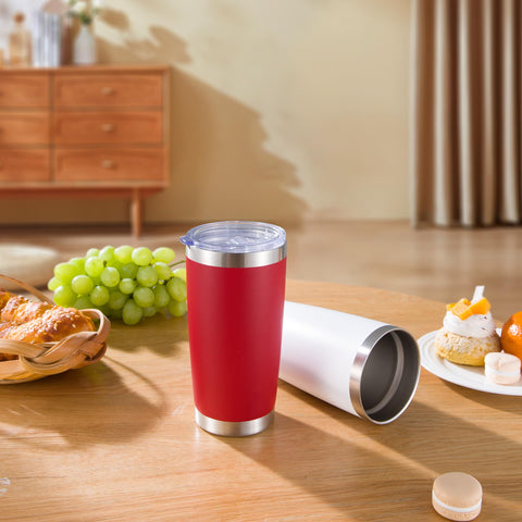 Cool Yoleb versatile 20 oz tumbler suitable for hot or cold drinks.