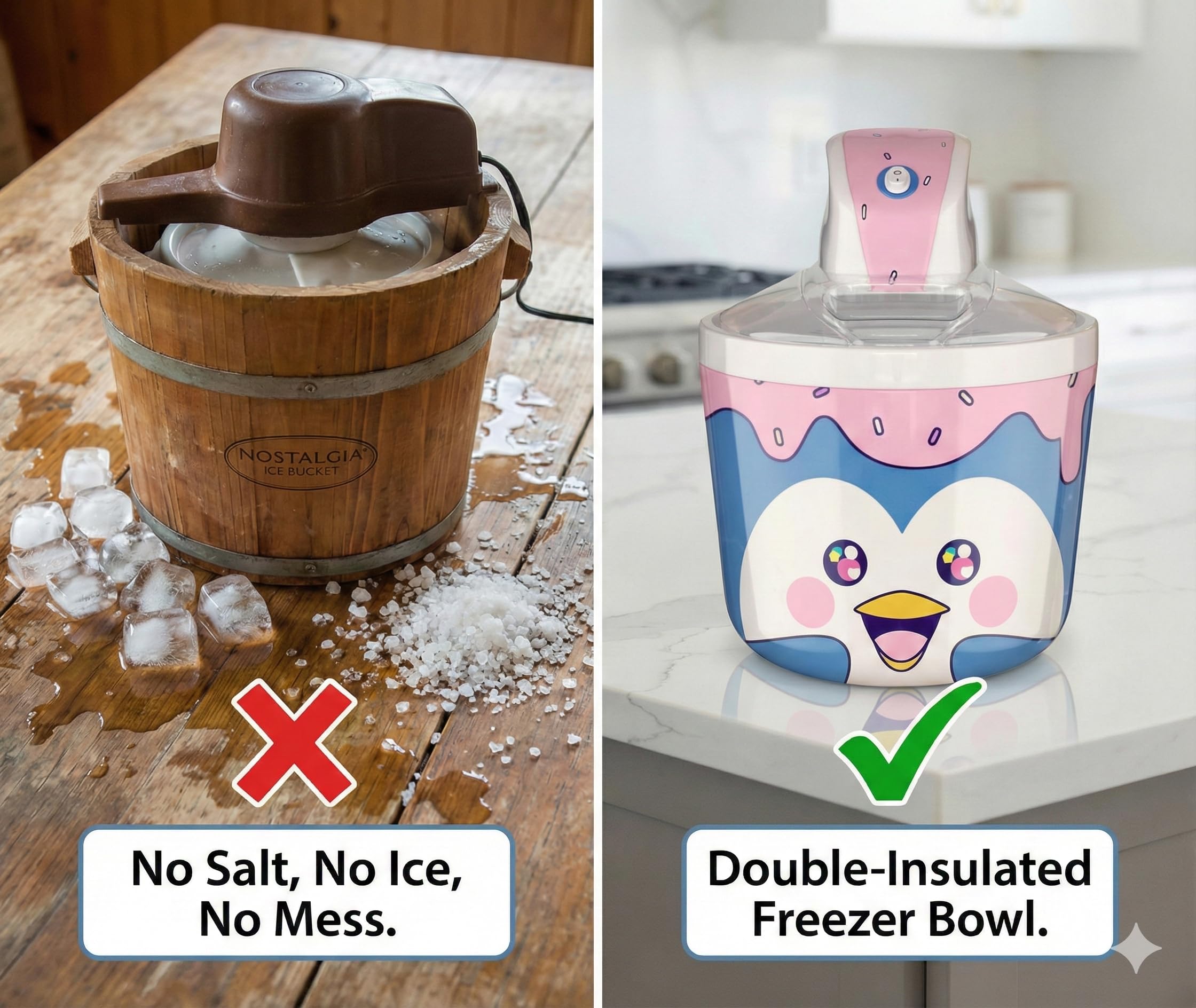 Cooler Concepts removable parts for easy cleaning after making treats