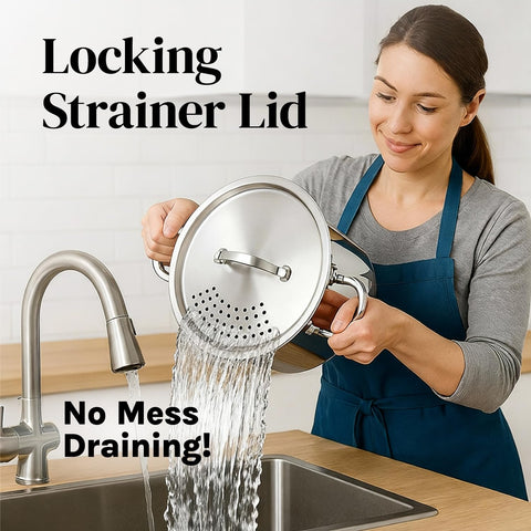 Cooler Concepts twist-lock lid for easy pouring and draining.