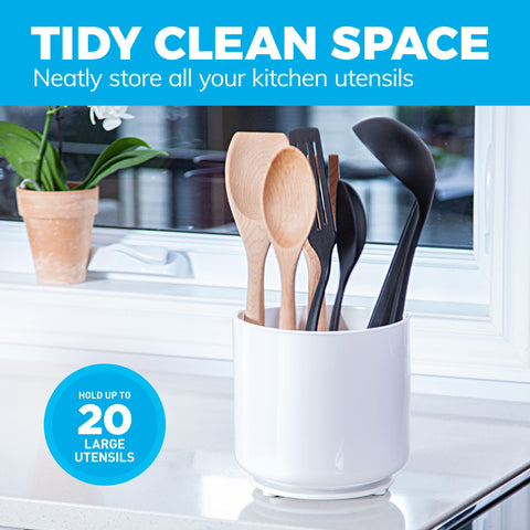 Cooler Kitchen 7-inch diameter offers ample space for large utensils