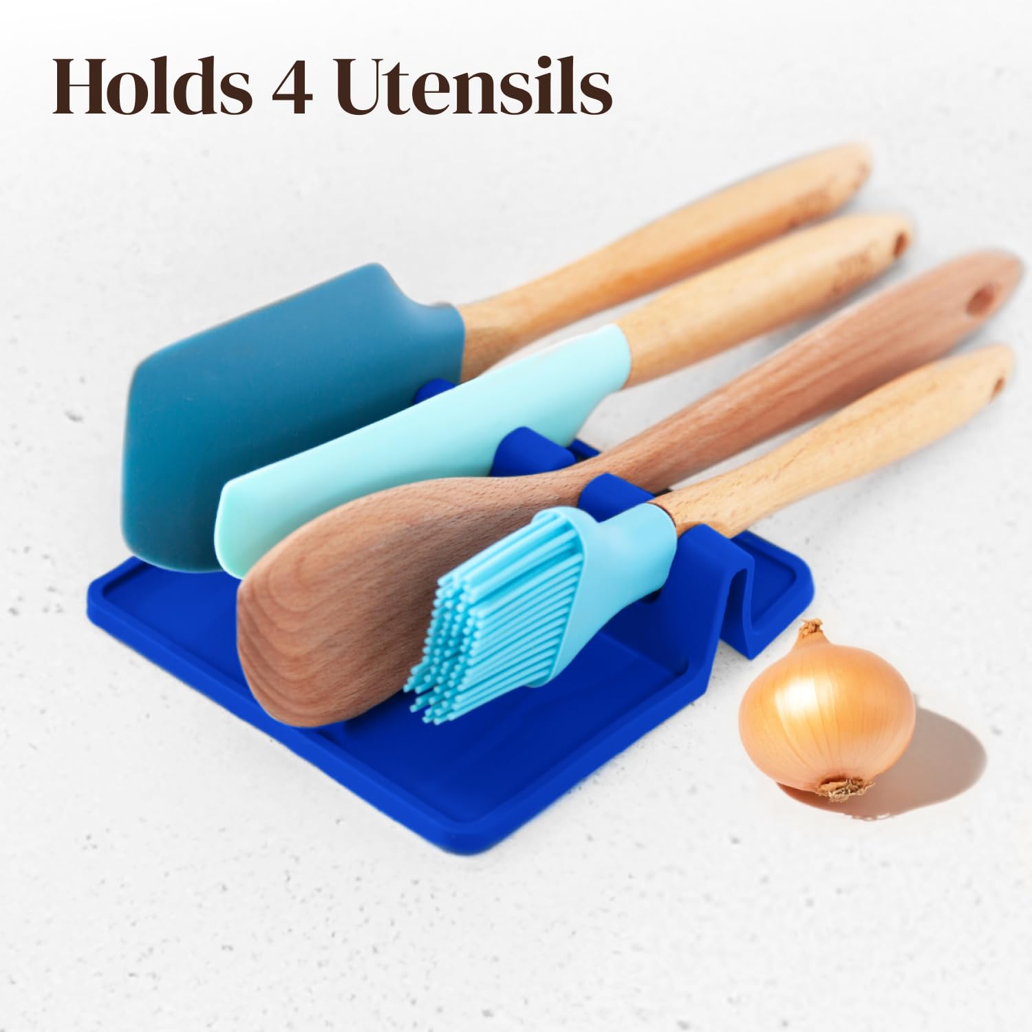 Cooler Kitchen ergonomic design spoon rest fits stovetops