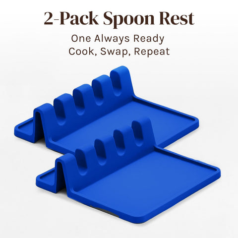 Cooler Kitchen spoon rest with raised edges helps contain drips